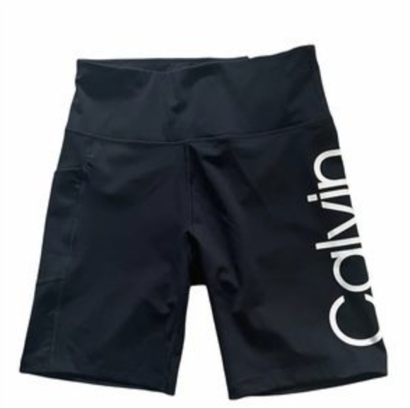 Black Calvin Klein Biker Shorts - Picture 1 of 6